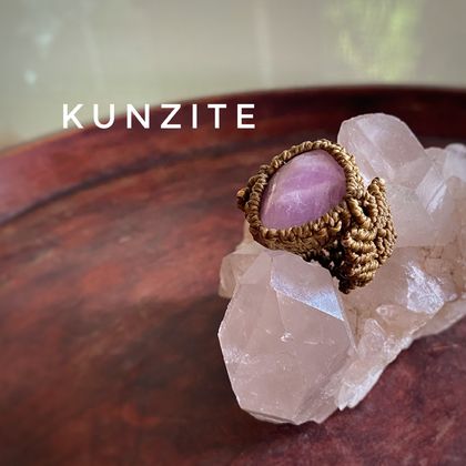 Gem Ring with Kunzite