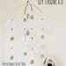 DIY Cot Mobile with Felt Balls & Clouds