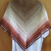 Crochet triangle shawl