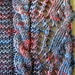 Cable and lace with garter stitch straight scarf