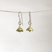 Buttercup flower earrings, individually enamelled sterling silver flower earrings with glass beads