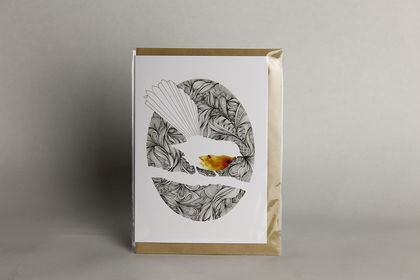 Fantail greeting card