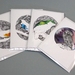 Set of 4 greeting cards