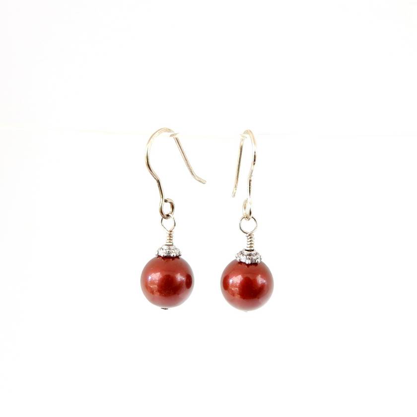 Christmas hot sale bauble earrings