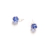 Large Blue Spiral Wrapped Swarovski Crystal Stud Eco Earrings