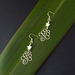 Sterling Silver Christmas Tree earrings with White Mother of Pearl Star