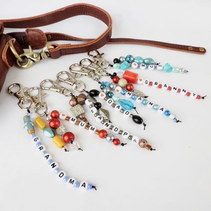 Customisable Bag Charms or Key Rings