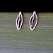 2 Way Small Leaf Eco Silver Earrings