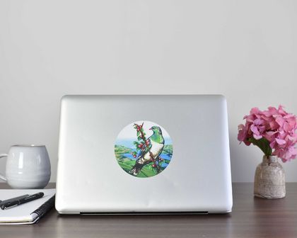 Kereru tiny dot wall decal by Ira Mitchell