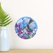 Fantail in Harakeke tiny dot wall decal by Ira Mitchell-Kirk