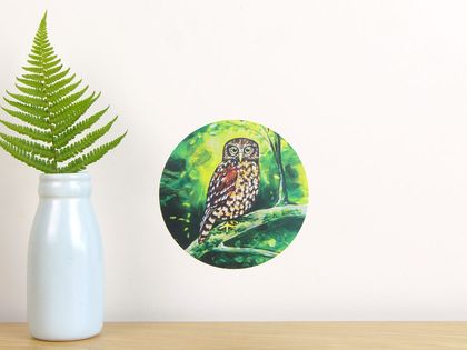 Morepork tiny dot wall decal by Ira Mitchell