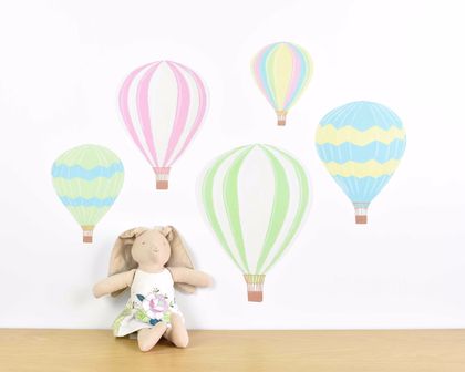 Hot air balloon wall decals – large