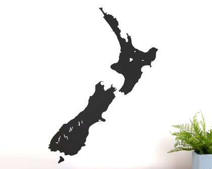 New Zealand map chalkboard wall decal – Large