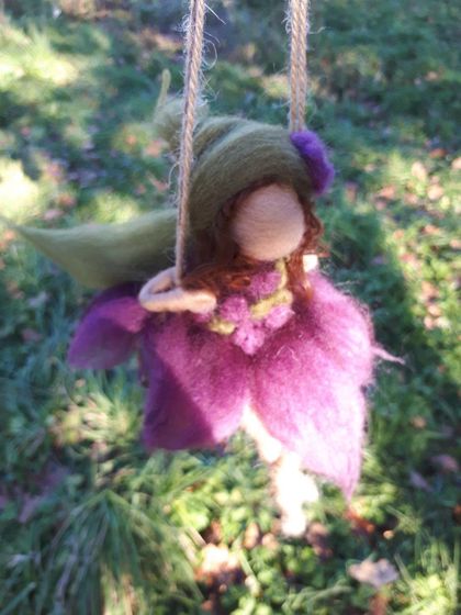 Purple Swinging Fairy