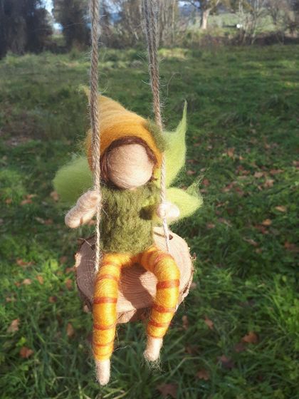 Pixie on a Swing
