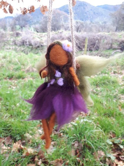 Purple Swinging Fairy