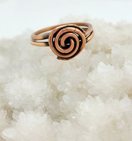 Deeply Committed - copper ring US size 8.5