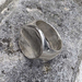 Handmade Heavy Sterling Oval faced Silver Signet Ring - Unisex