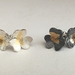 Dainty with Attitude ... Silver and Gold Flower Stud Earrings
