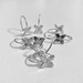 Dainty Flower Small Hoop Earrings - Sterling Silver