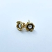 Dainty Flower Pearl Stud Earrings - 18ct Gold Plate 