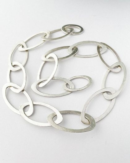 Orbit Link Necklace | Sterling Silver