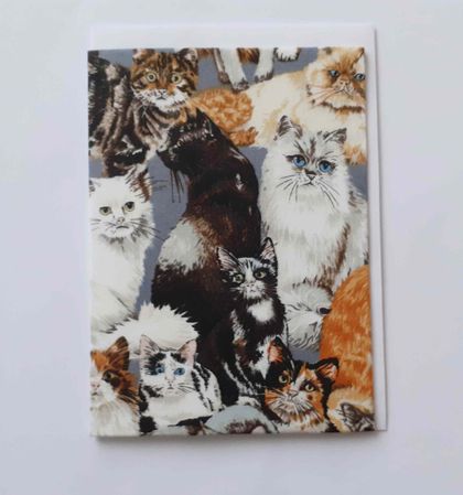 Fabric Covered Greeting Card