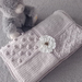 NZ Merino Knitted Baby Blanket -Mushroom