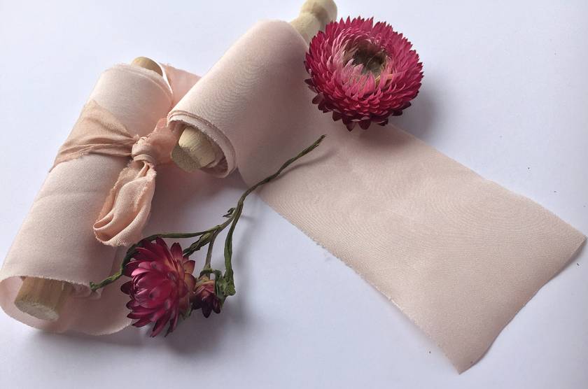 Roses Ribbon Setgibb & Hiney, Hand-dyed Silk Ribbon, 5 Colors