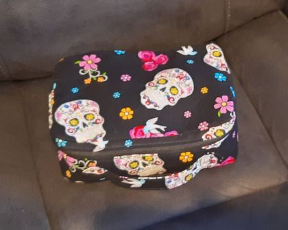 Child size suitcase - Day of the dead skulls