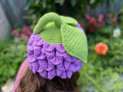 Lilac Flower Hat Beanie