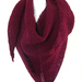 Crimson knitted wrap (Outlander)