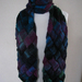 Neon at Night entrelac scarf