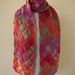 Strawberry Crumble Entrelac scarf