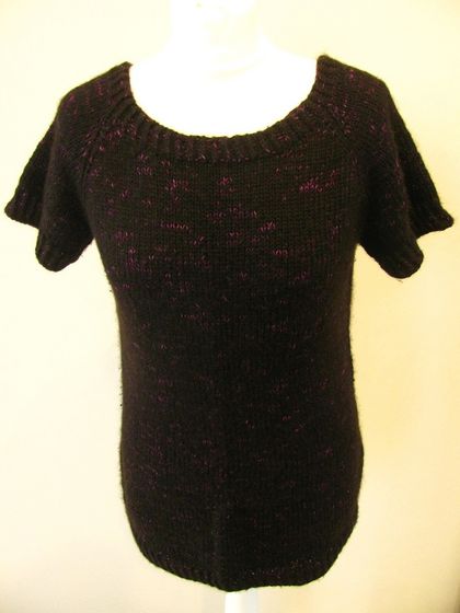 Black and magenta tunic