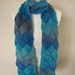 Frosty Lake entrelac scarf
