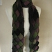 Mulled wine entrelac scarf