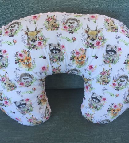 Nursing pillow cover Floral Woodland 