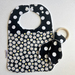 2 Toned Feeding Bib with a Matching Teether - You Choose 
