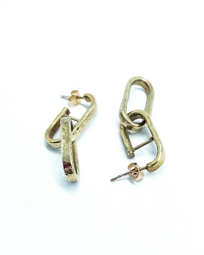 Chain Link Earrings - V2a | 18ct Gold Plate