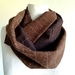 Chocolate wool infinity scarf