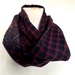  Wool  plaid and  paisley infinity scarf