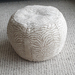 ottoman pouf, neutral zebra pouf, ivory stone colour round pouf, beanbag pouf