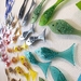 Rainbow Reef - Wall Mounted Fused Glass Fish 