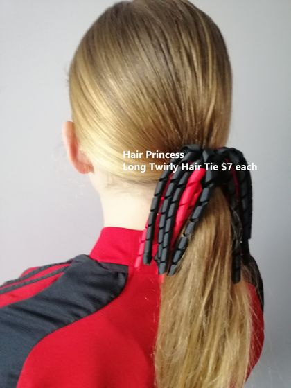 School Sports Twirly Ribbon Uniform hair tie