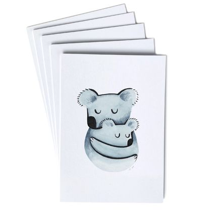 Greeting cards - 5 pack. 'Hug' mix