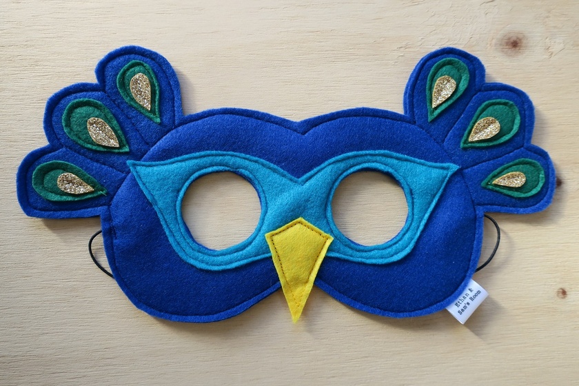 Peacock Felt Mask