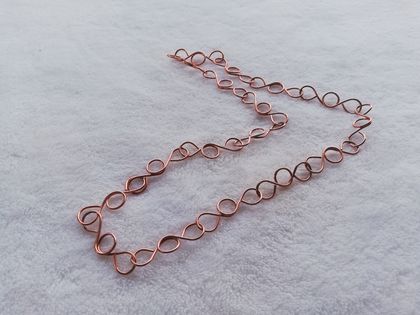 Copper chain.