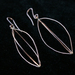 Copper Wire Earrings.