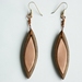 Walnut/Copper earrings